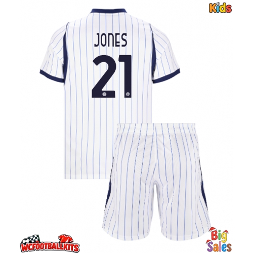 Inter Milan Curtis Jones #21 Replica Away Stadium Kit for Kids 2026-27 Short Sleeve (+ pants)